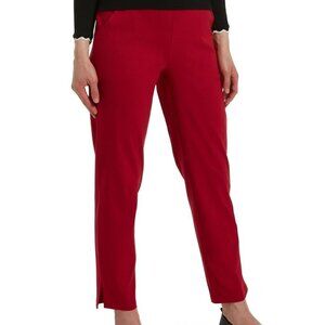 𝅺l192 Hue Deep Red Temp Tech Trouser Leggings - S
